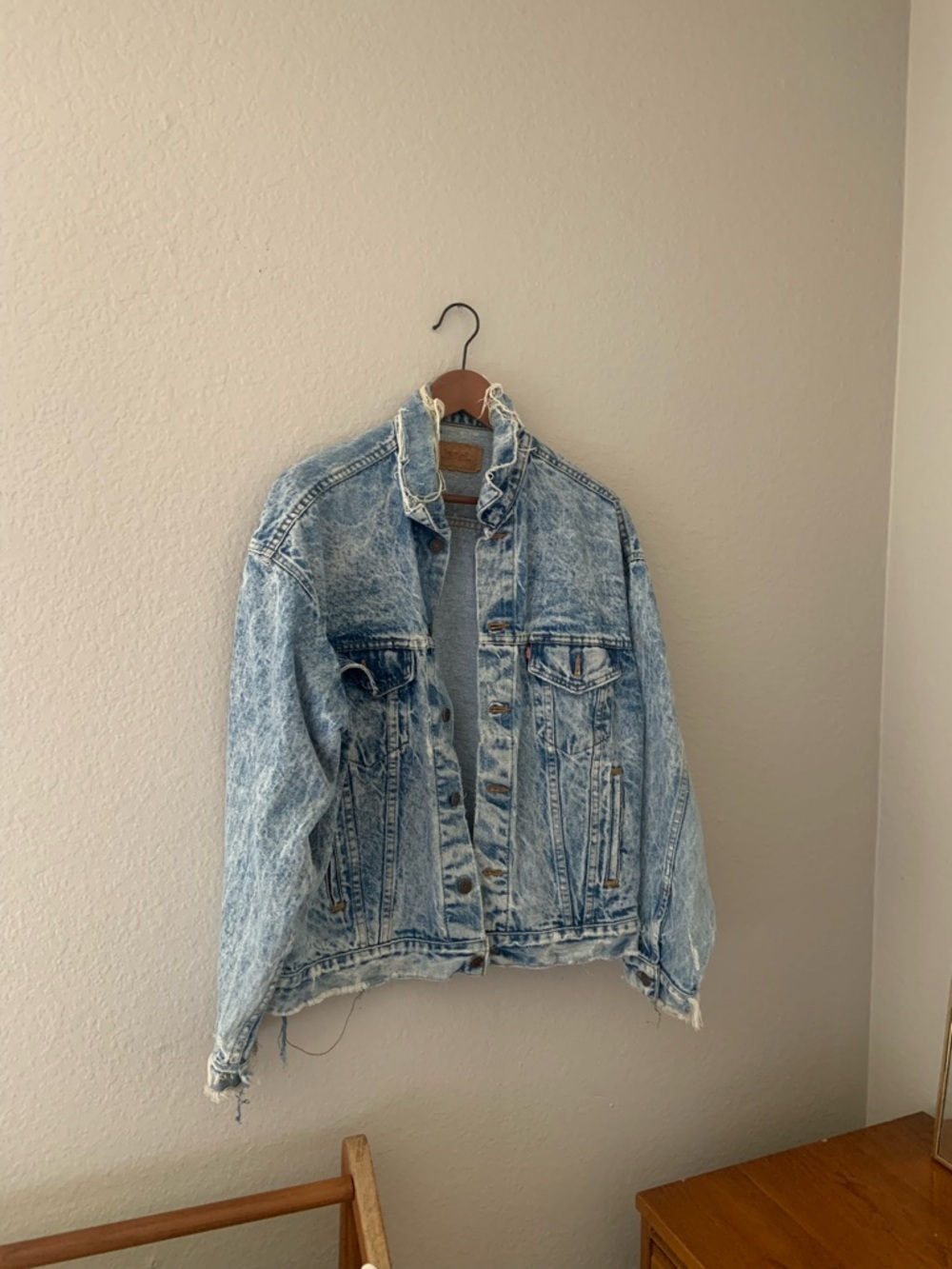 Vintage Levi’s Wash Distressed Denim Jacket - Mens m